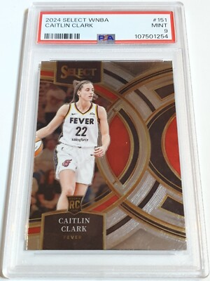 #ad 2024 Panini Select WNBA Caitlin Clark Rookie #151 Premier Level RC PSA 9 AU $175.00