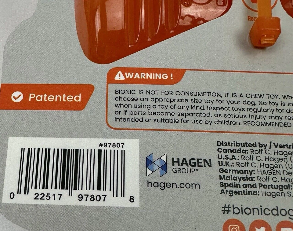 BIONIC Bone Dog Toy, Small - Interactive Dog Chew Toy That Stands Up to The T... - Image 4 of 4