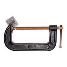 NEW 2" 3" 4" 5" 6" Inch C-Clamp w/ Iron Body  Copper Plated Steel Screw G-Clamp