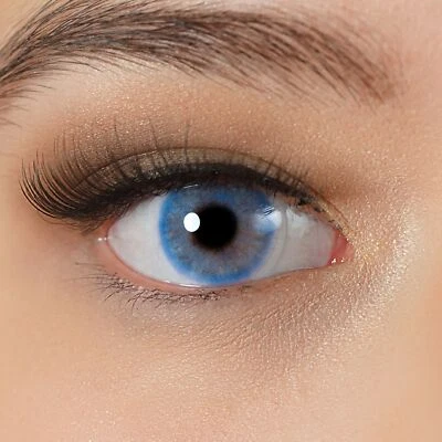 CHARMIGA Kontaktlinsen farbig ohne und mit Stärke Aruba Blue blaue Jahreslinsen