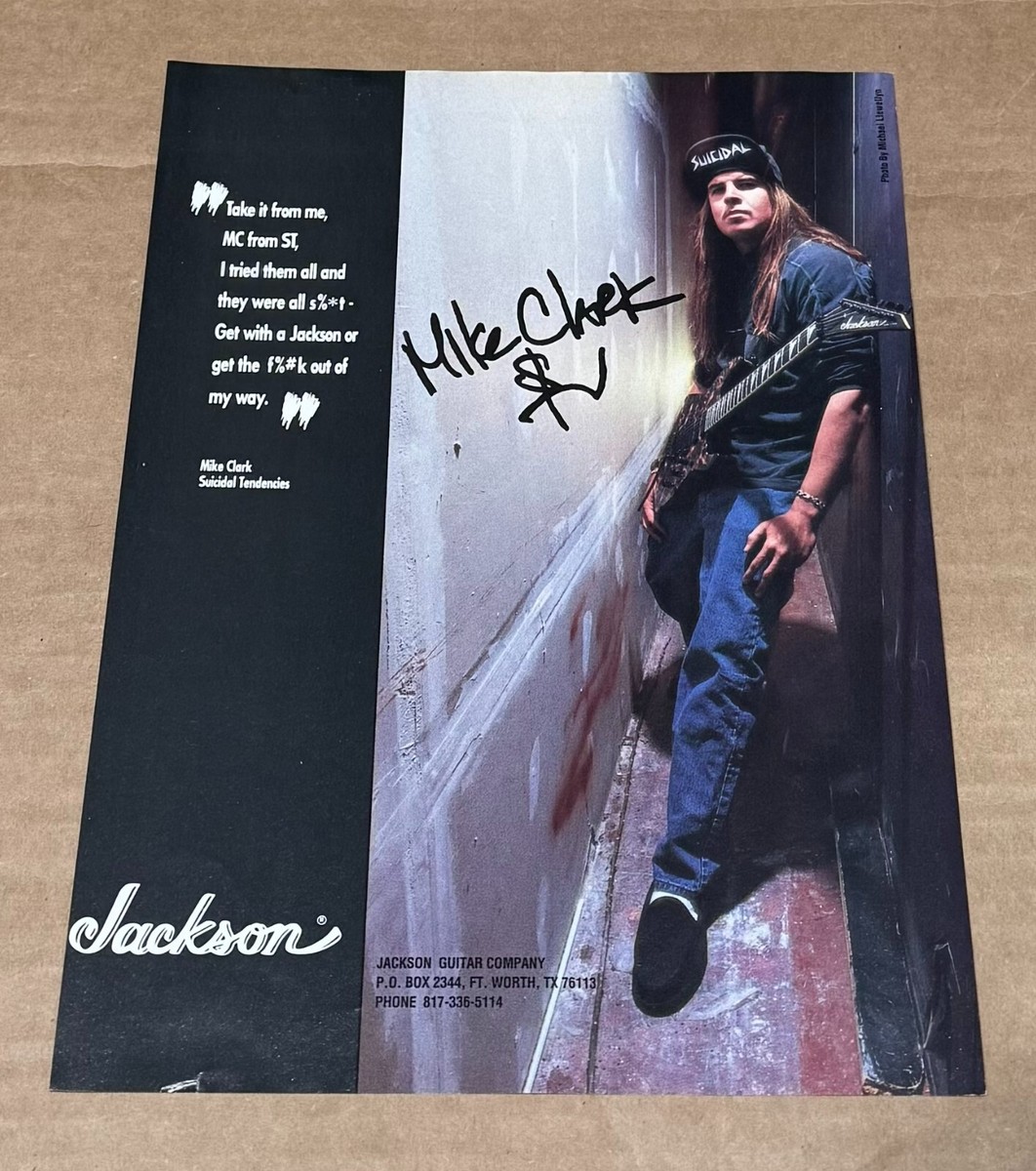 JACKSON GUITARS - MIKE CLARK of SUICIDAL TENDENCIES - 1995 Print