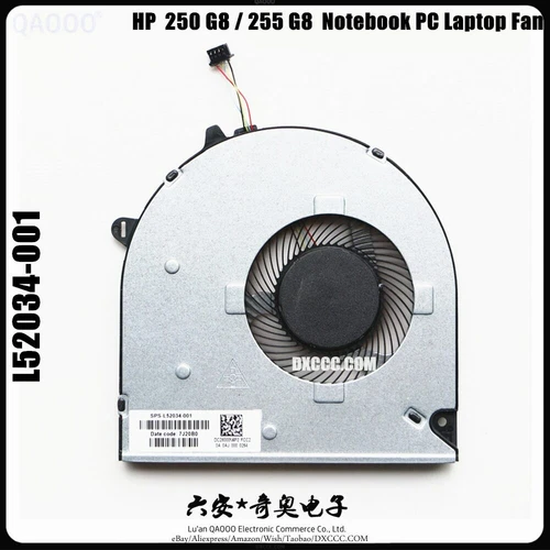 LAPTOP CPU-Lüfter FOR HP 250 G8 / 255 G8 / 250 G9 / 255 G9 PC Laptop CPU FAN