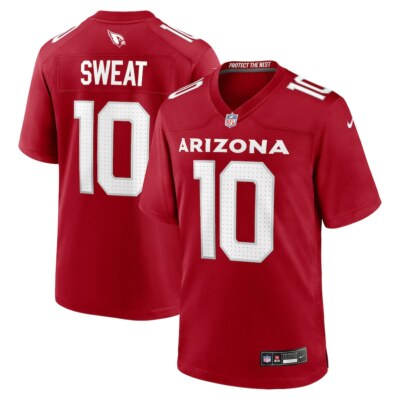 Arizona Cardinals Josh Sweat #10 Nike Cardinal 2025 Official NFL
