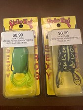 Strike King KVD Sexy Frog Lot of 2 - Natural Green Frog and Tiger Black