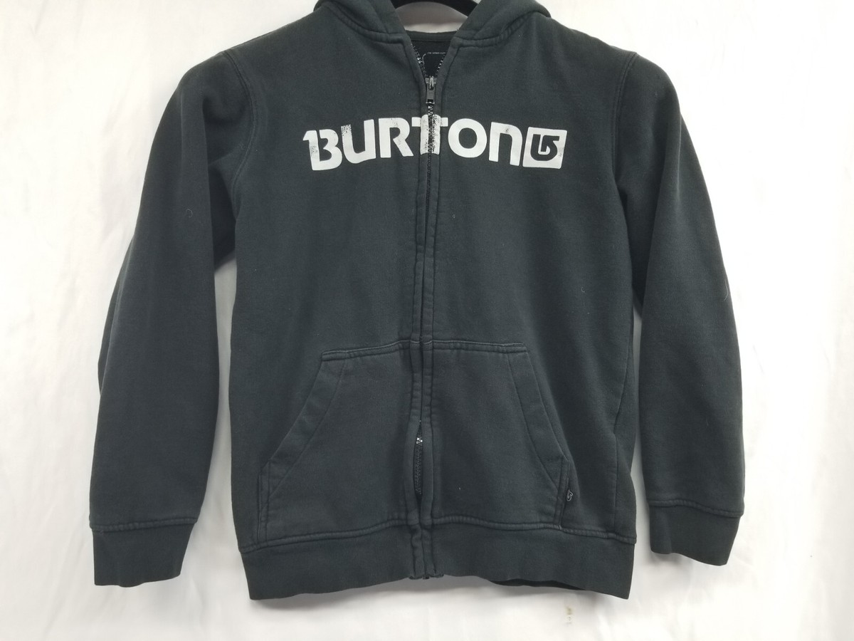 Burton Zip Up Hoodie Jacket Boys Size Medium Black | eBay