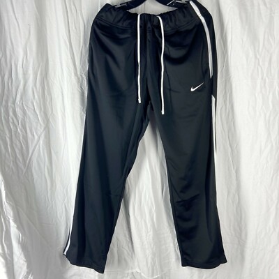 Nike Womens Training Running Pants Pockets Black White L | eBay