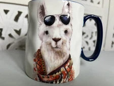 Signature Housewares Hipster Animal Llama Coffee Mug Cup
