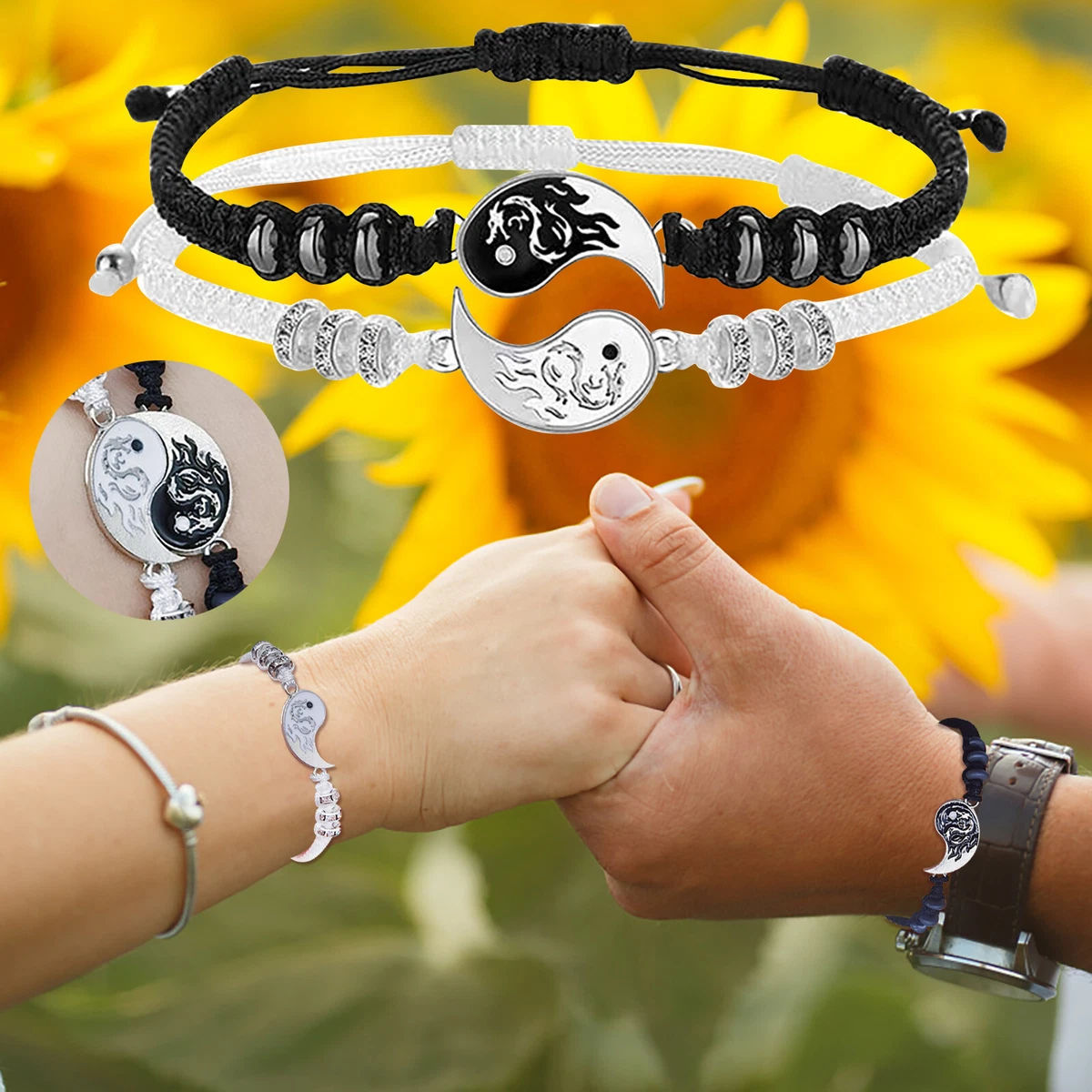 Composable GLAM Black bracelet, Yin Yang | Nomination