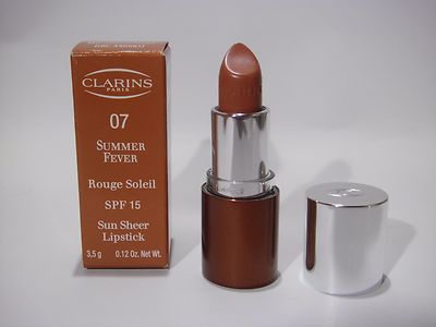 Clarins Summer Fever Sun Sheer Lipstick SPF15  , 07 Tropical Ginger 