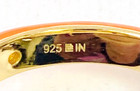 HSN Rarities Gold-Plated Sterling Madeira Citrine & Enamel Band Ring Size 6 — photo 9