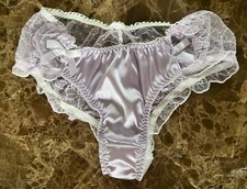 NWOT 90s Oily Wet Look Second Skin Sissy Shiny Satin Sissy Panties Thong Sz M