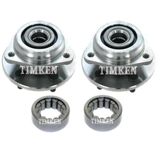 Front and Rear Wheel Bearings & Hubs Kit Timken For Jeep Cherokee Wrangler 4WD