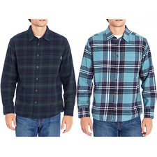 NWT Eddie Bauer Men's Lightweight Cotton Bristol Flannel Long Sleeve Shirt 2XL