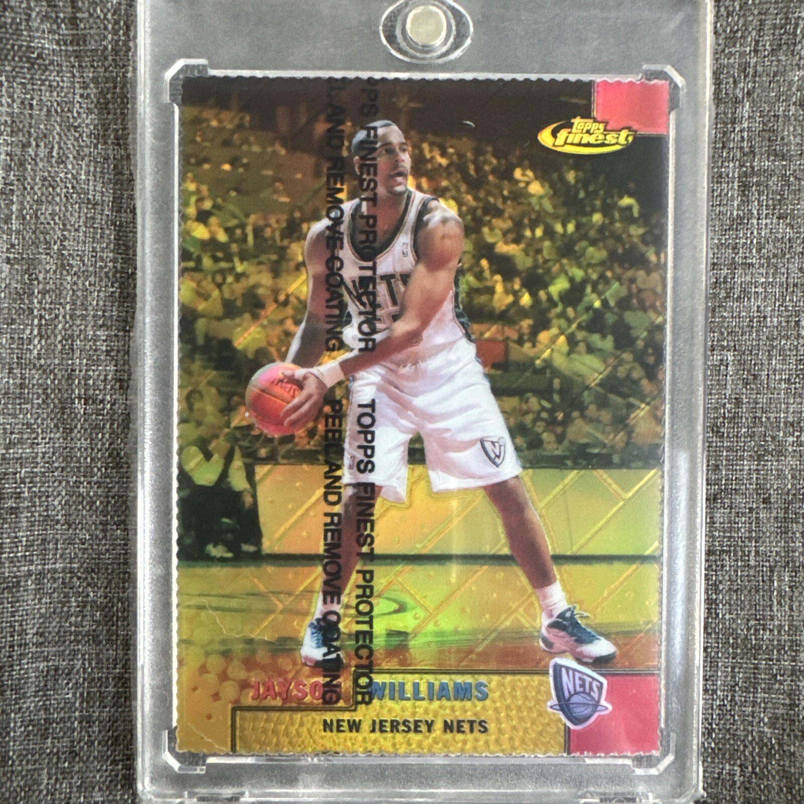 1999-00 Topps Finest GOLD REFRACTOR DIE CUT /100 Jayson Williams🔥RARE🔥