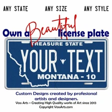 Montana License Plate custom personalized YOUR TEXT Car Bike Key chain Tag