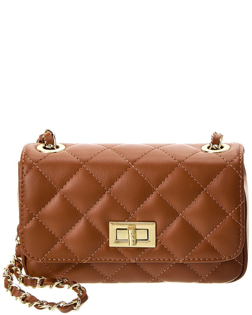 Кожаная сумка Persaman New York 1198 Женская коричневая Ats