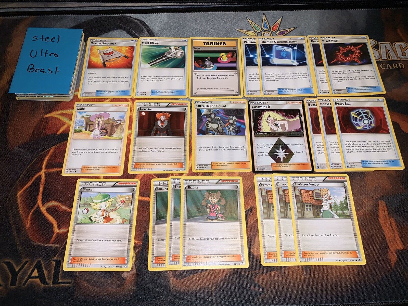 Pokemon Complete Deck - Steel Ultra Beasts - Celesteela Kartana Stakataka GX