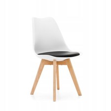 DEKRAM Möbel Stühle 4 WEISSE BÜROSTÜHLE SK03 DSW SCANDINAVIAN .