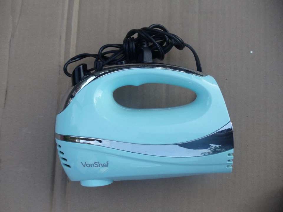 VonShef Blue Hand Whisk Mixer 5-Speed Blue # 13/328US NO Beaters - Изображение 2 из 4