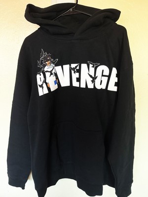 REVENGE X JUICE WRLD Crow hoodie  (X-Large)