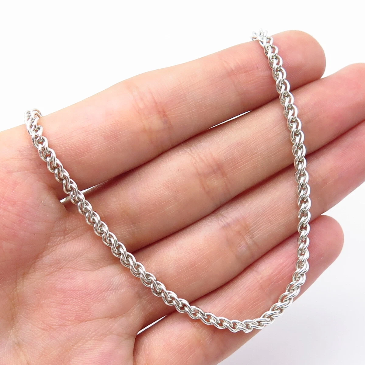 Sterling silver braided online necklace