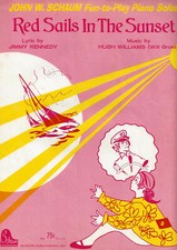 Red Sails In The Sunset - 1935 sheet music