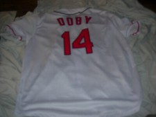 LARRY DOBY Cleveland Indians Commemorative Jersey,FREE Chief Wahoo HOCKEY Jersey