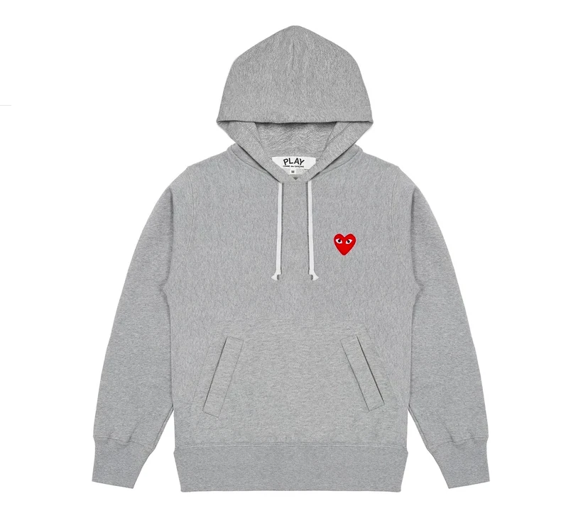 Kilauea Mountain tandlæge Revival NEW 100% Authentic COMME DES GARCONS CDG Play Men&#039;s GREY Red Heart  Hoodie T170 | eBay