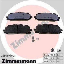 ZIMMERMANN BREMSBELÄGE AUDI A3 A4 8W2 8WC 8W5 8WD A5 8TA F5A F5F A6 4A2 A7 VW