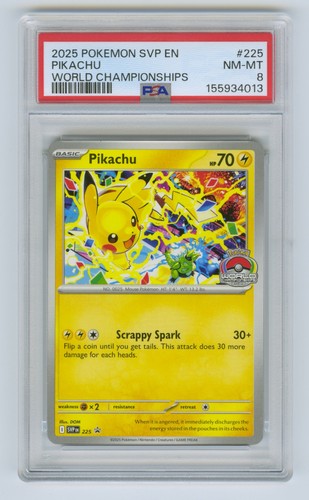 PSA 8 Pokemon SVP EN Pikachu World champ #225