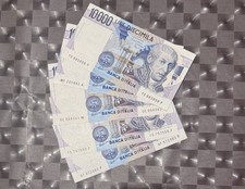 Lotto di 5 Banconote da 10000 Lire Volta