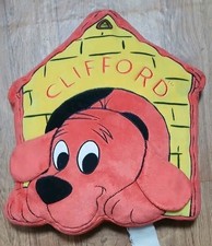 RARE Vintage Clifford The Big Red Dog Pillow 13"x14" Faded Tag