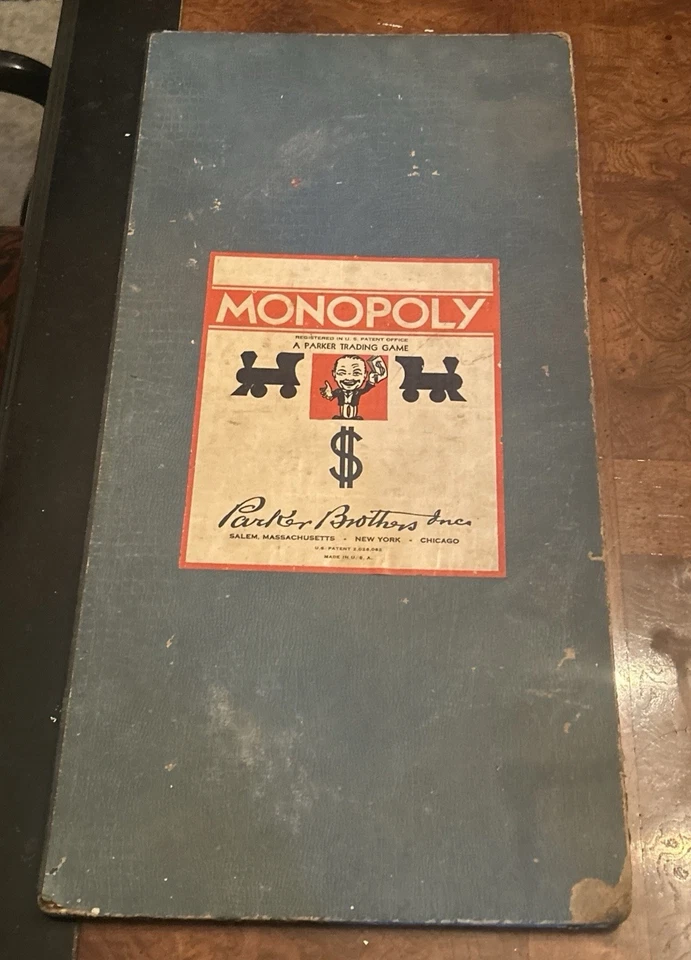 Vintage 1946 Monopoly Game Patent 2.026.082 Cards w/ Board Pieces READ details - Image 3 of 4