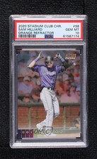 2020 Stadium Club Chrome Orange Refractor 13/25 Sam Hilliard PSA 10 GEM MT n0c