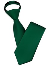 Branduce 3.15"  8cm  Mens Solid Satin Tie Pre-tied Adjustable Hunter Green