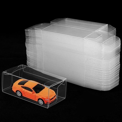 120Pcs 1/64 Clear Model Car Display Case Protector Storage