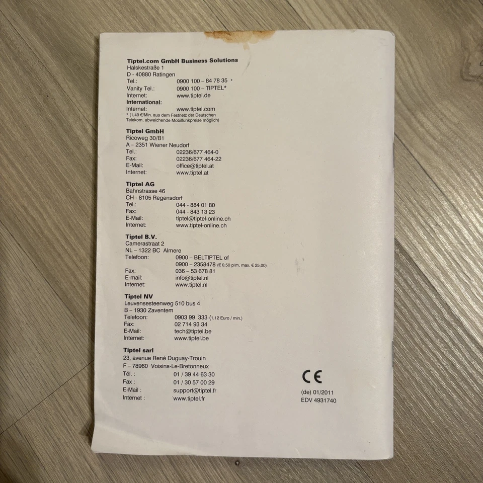 Tiptel 540 SD Anrufbeantworter mit 2GB Speicherkarte und Netzteil  - Bild 4 von 4