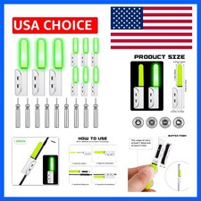 Durable 9 Pcs Fishing Glow Stick Set - Waterproof Night Alert for Fish, 2.5 In