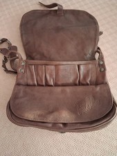 Sac à Main Bandoulière GERARD DAREL En Cuir Marron - Authentique Vintage - Occasion