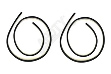 APDTY 157948 Rear Door Window Glass Run Channel Felt Weatherstrip 2pc Kit