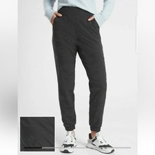 Athleta Size 2 Black Brooklyn Camo Textured Stretch Joggers