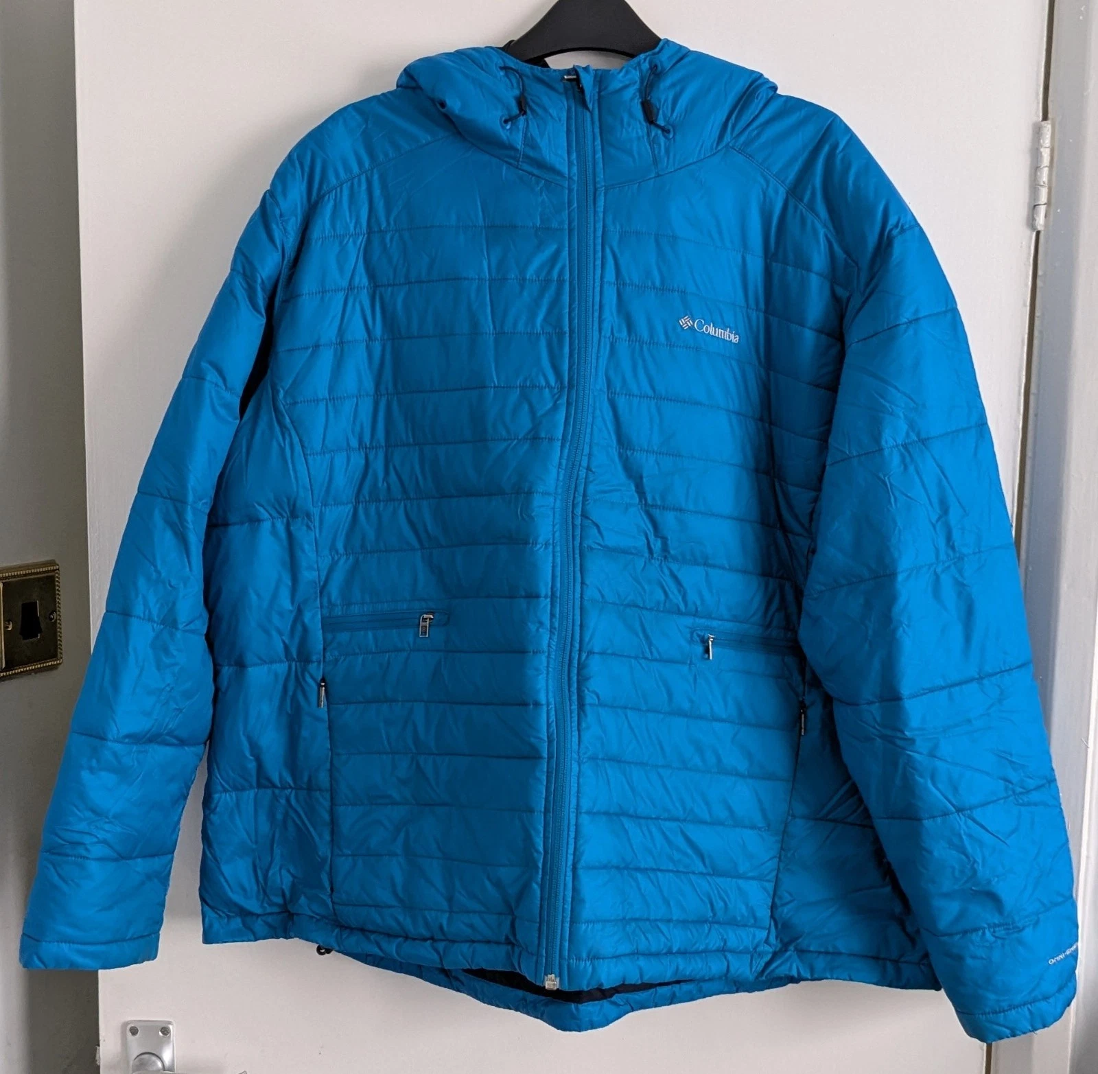3XL Columbia Silver Falls Blue Hooded Puffer Jacket