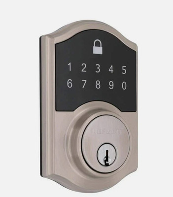 Defiant Castle Electronic Single Cylinder Deadbolt Satin Nickel Compact Touch