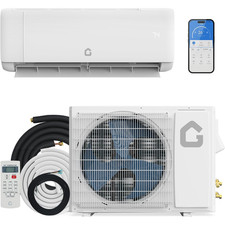 9000 BTU 18.5 SEER2 Ductless Inverter AC 230V Cools 450sqft Heat Pump with Alexa