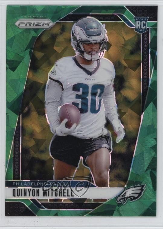 2024 Panini Prizm Rookies Green Ice Prizm Quinyon Mitchell #381 Rookie RC 14ij