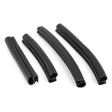XMHF Car Rubber Sealing Sealed Strip Door Guard Buffer Protector Black 4pcs 