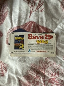 Pac-Man Cereal Coupon Magazine Ad 1982 Midway General Mills Vintage