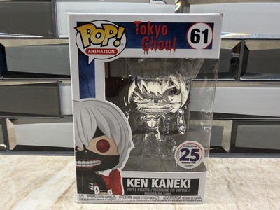 Funko Pop Tokyo Ghoul Ken Kaneki Chrome Funimation 25th Anniversary Exclusive 61