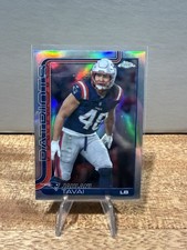 2025 Topps Chrome FOOTBALL #213 JAHLANI TAVAI Refractor PATRIOTS!