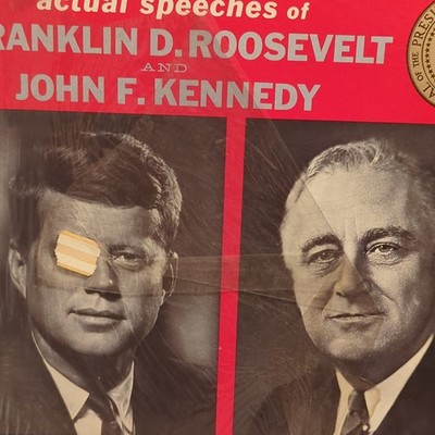 Franklin D. Roosevelt & John F. Kennedy Actual Speeches Vinyl LP
